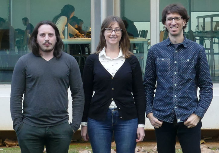 (From left to right) Daniel García-Costa, Emilia López-Iñesta and Francisco Grimaldo.